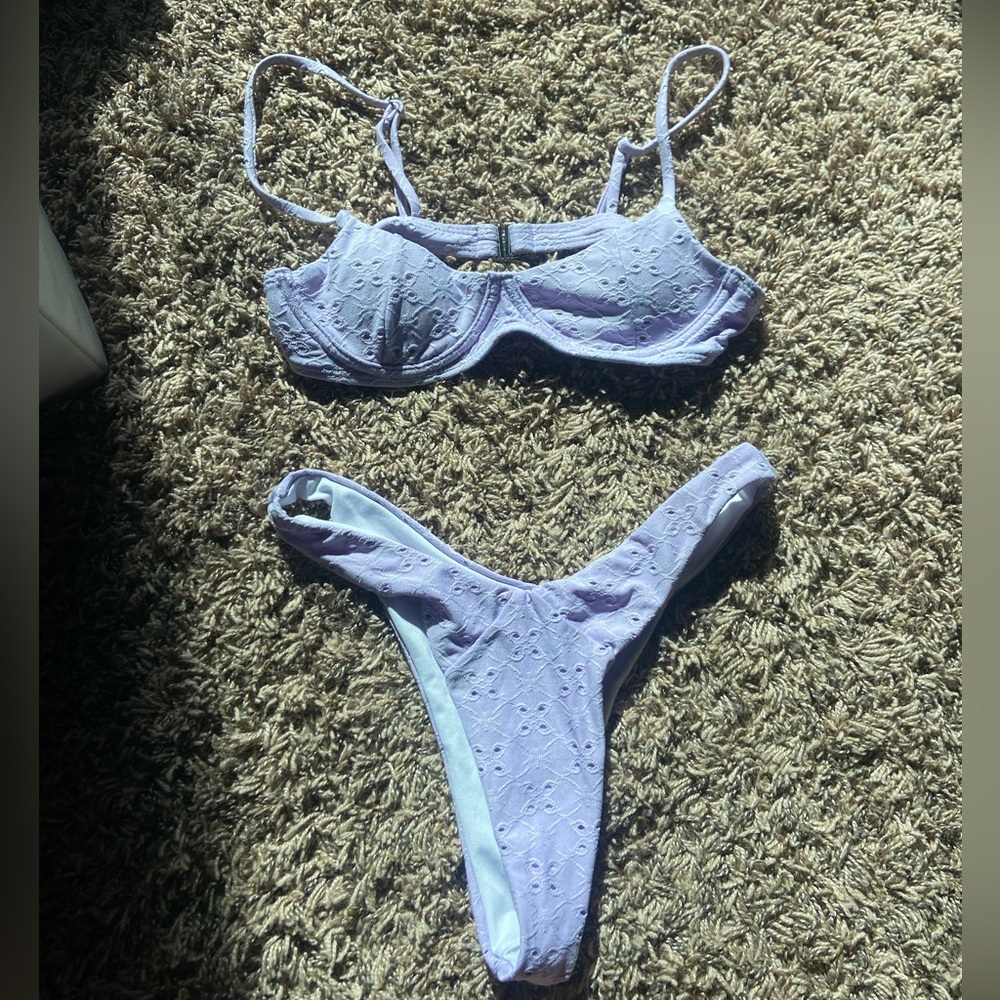 Lavender purple bikini set!